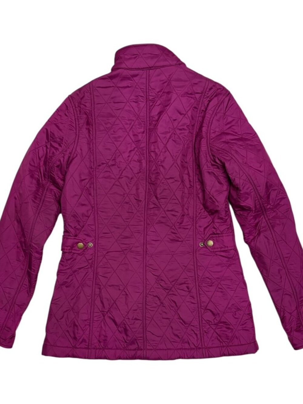 BARBOUR Kensington Quilt Quilted Pink Fleece-Lined Winter Jacket Womens 4 - Picture 8 of 8